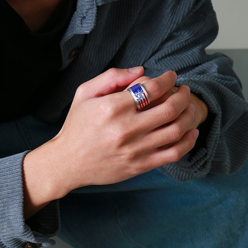 America Flag Rings