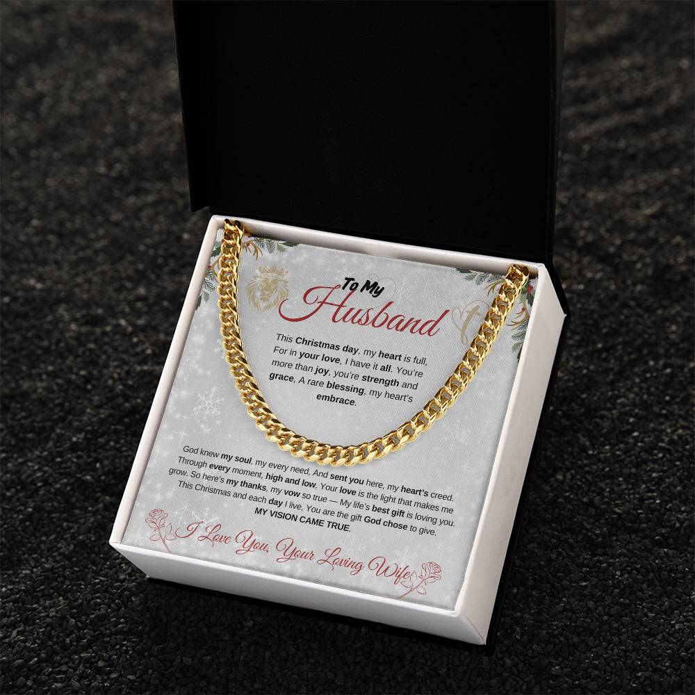 Husband - VISION CAME TRUE - Christmas Cuban Chain