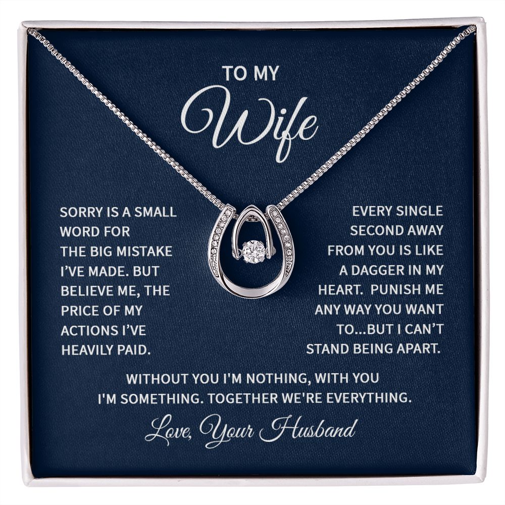 Lucky In Love Necklace - For Wife From Husband