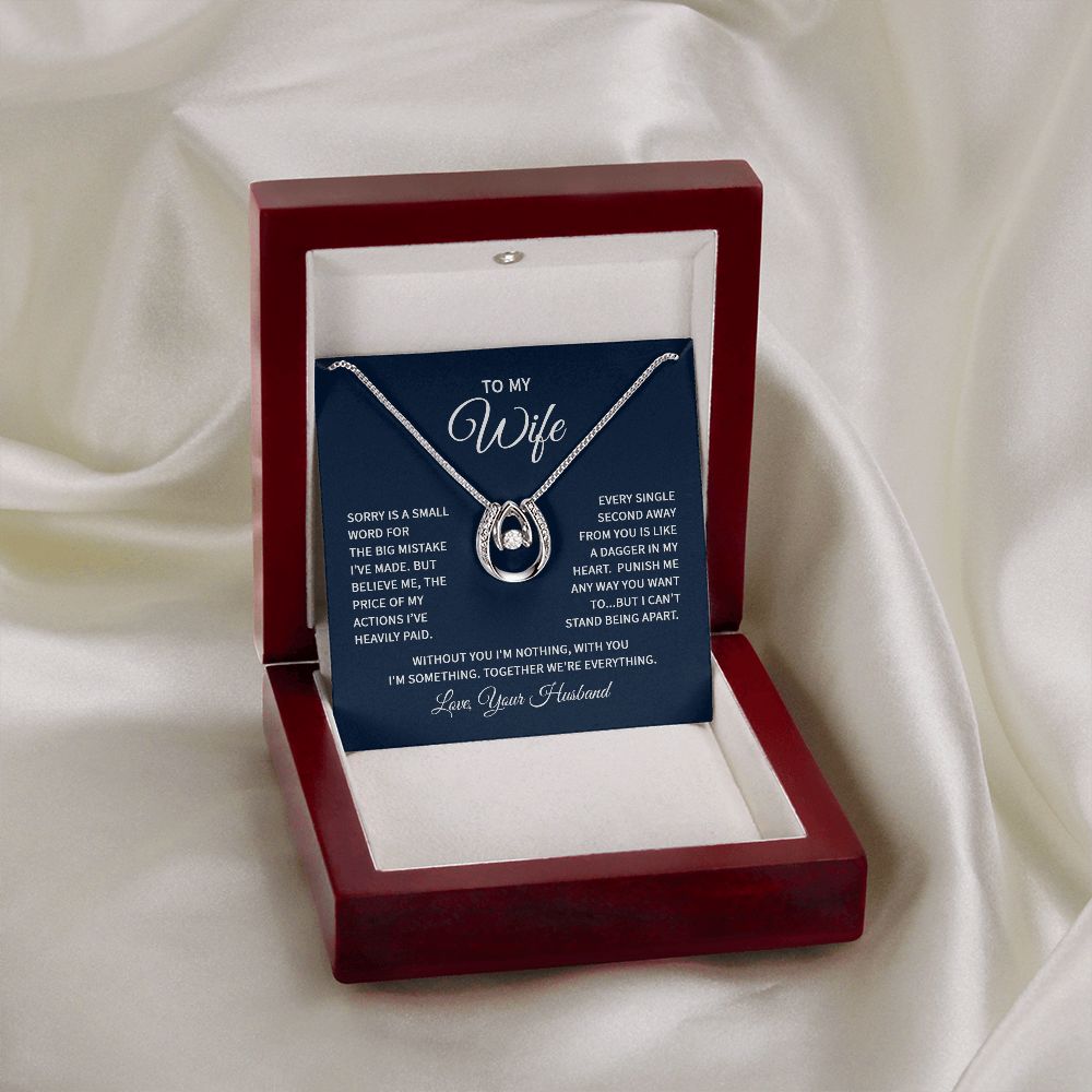 Lucky In Love Necklace - For Wife From Husband