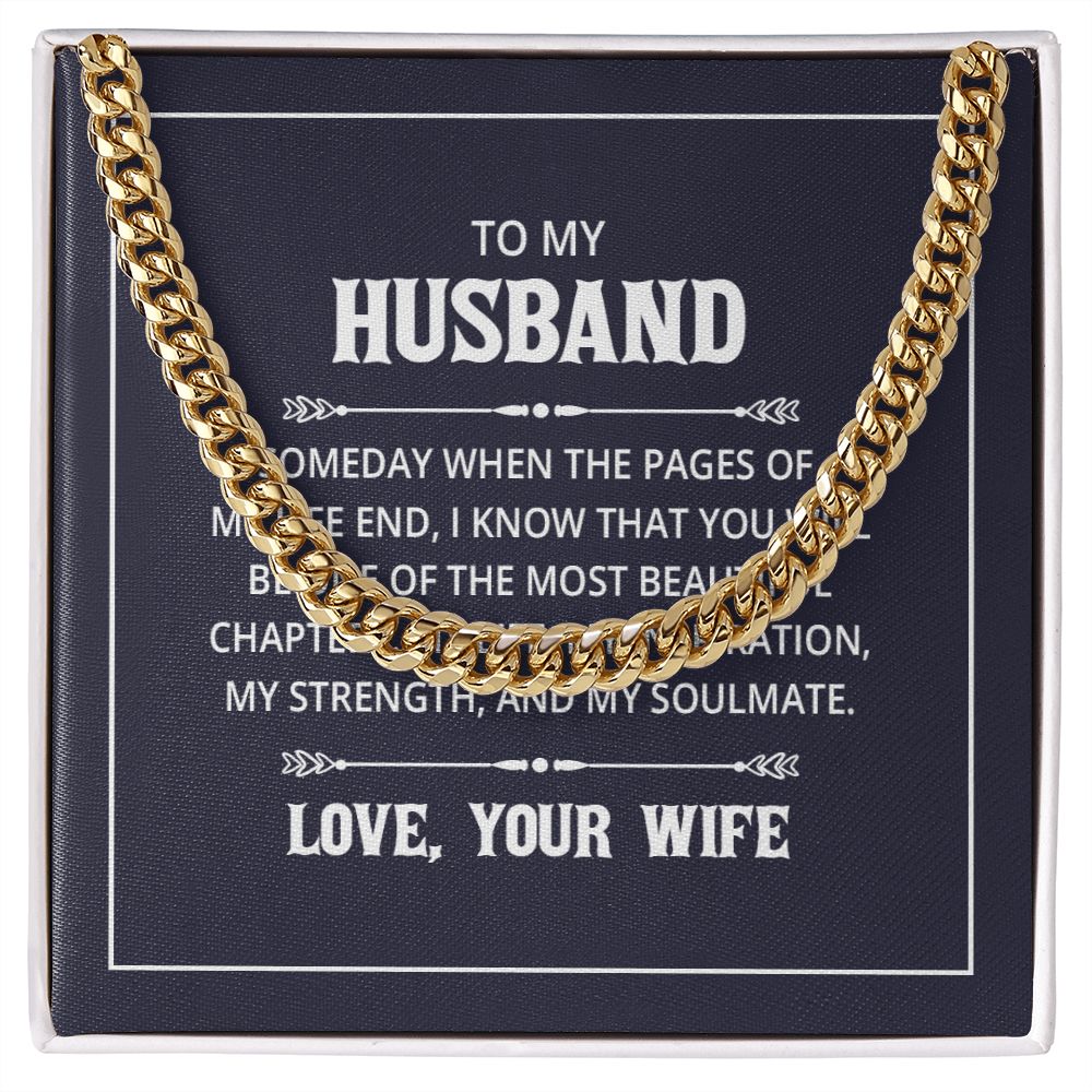 Cuban Link Chain - For Husband From Wife