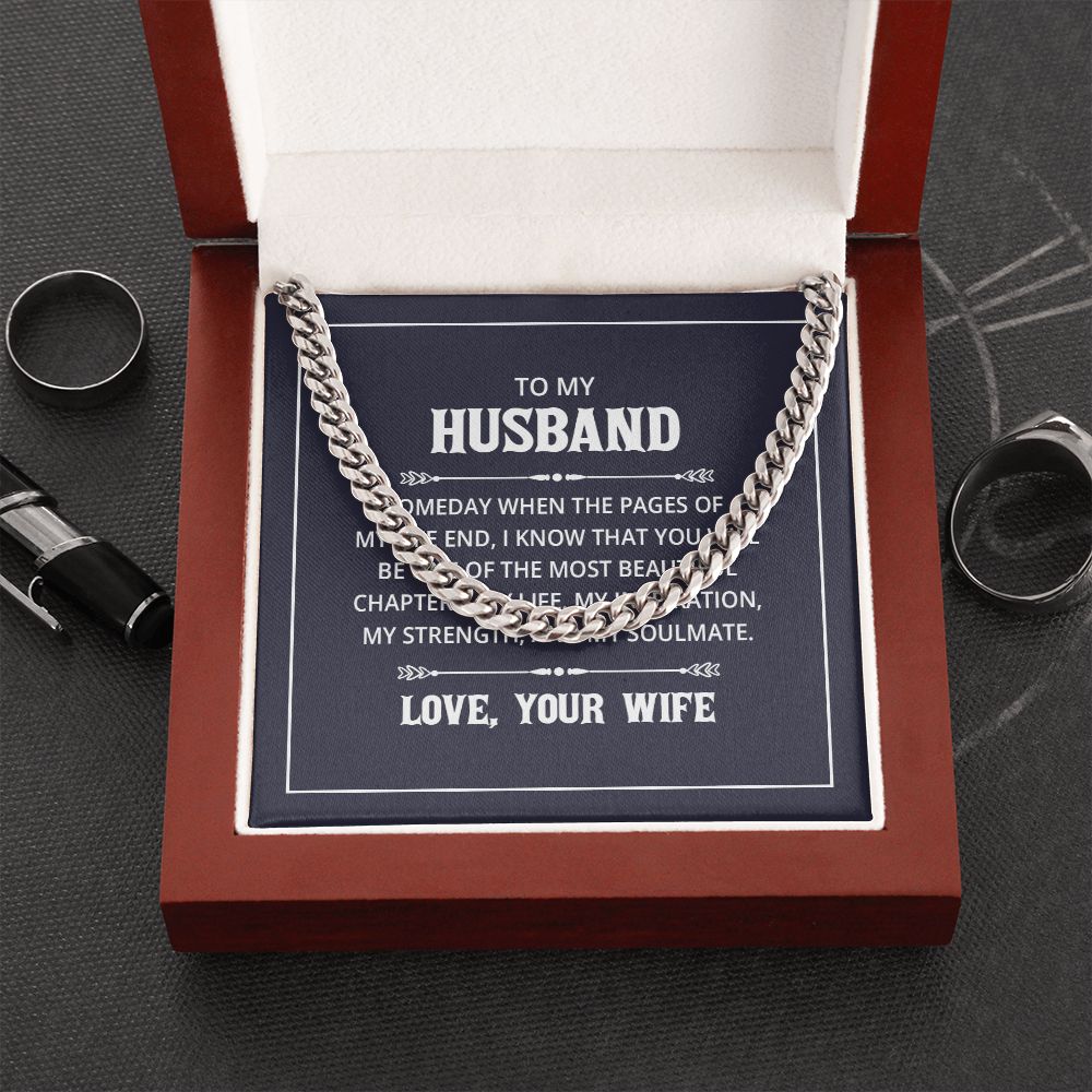 Cuban Link Chain - For Husband From Wife